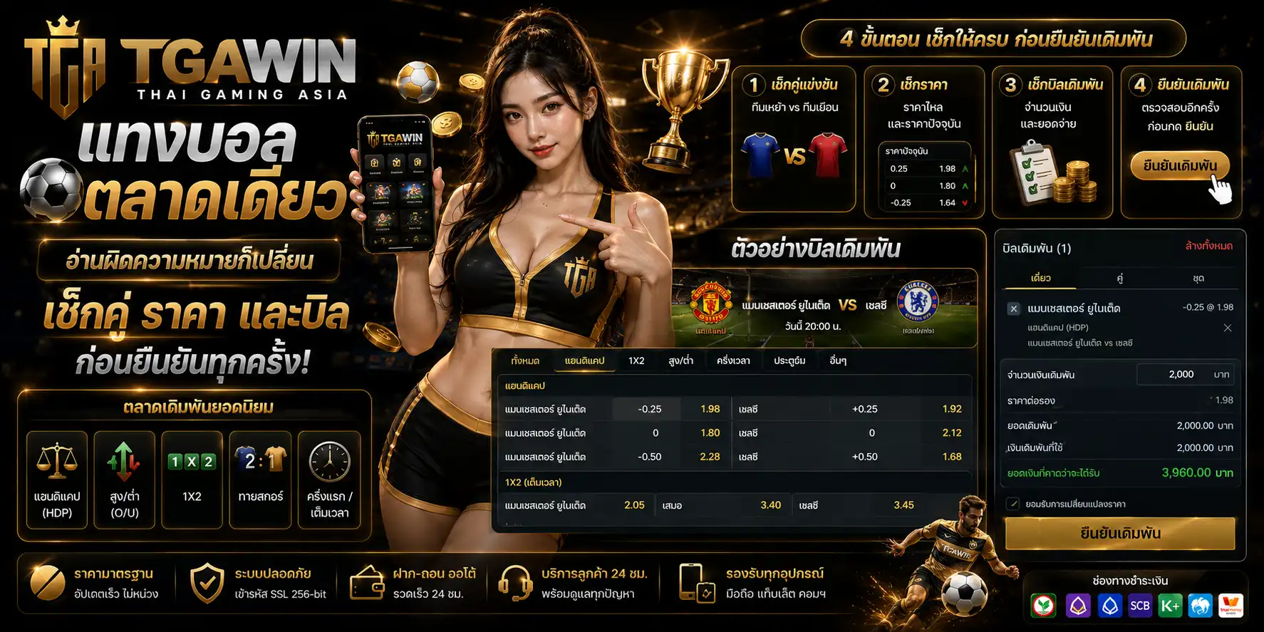 แทงบอล ตลาดเดียวอ่านผิดความหมายก็เปลี่ยน เช็กคู่ ราคา และบิลก่อนยืนยัน